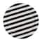 12 Packs: 10 ct. (120 total) 9" Black & White Stripes Dinner Plates by Celebrate It™